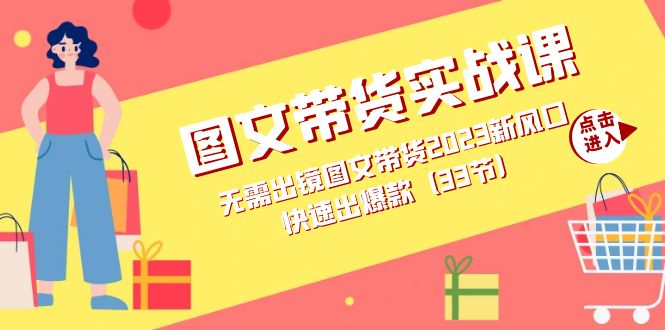 （7496期）图文并茂卖货实战演练课：不用出境图文并茂卖货2023新蓝海，迅速出爆品（33节）-中创网_分享创业资讯_网络项目资源