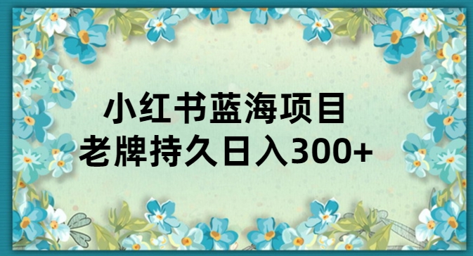 小红书的知名新项目，新手入门非常值得实际操作，日入300-中创网_分享创业资讯_网络项目资源