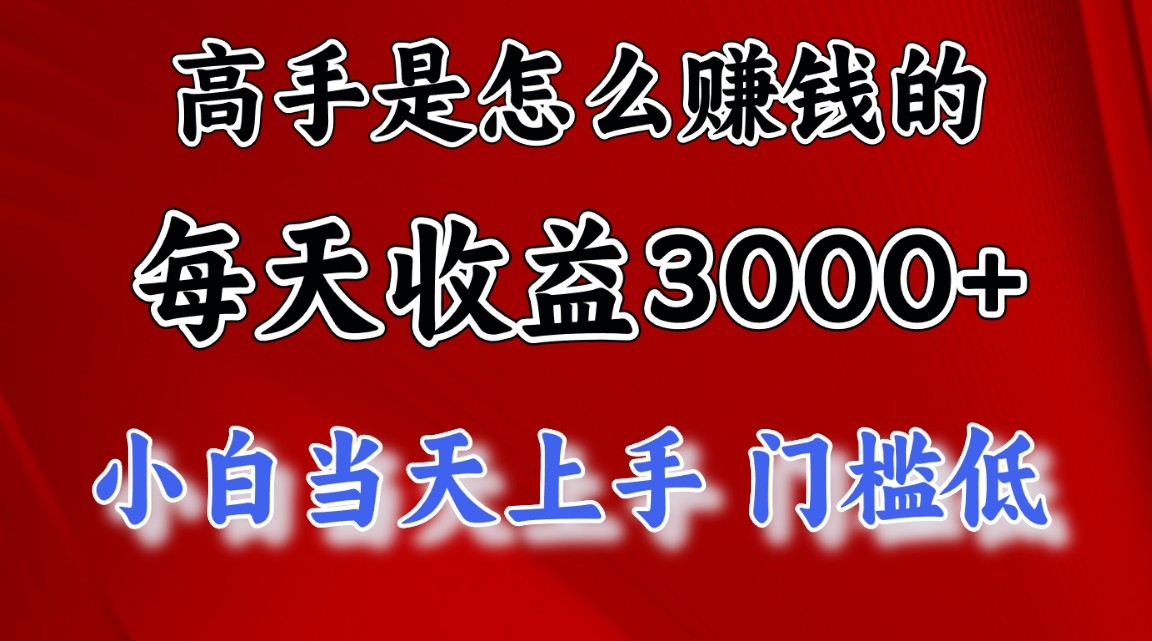 大神是如何一天赚3000 的，新手当日入门，翻盘新项目，很稳定。-中创网_分享创业资讯_网络项目资源