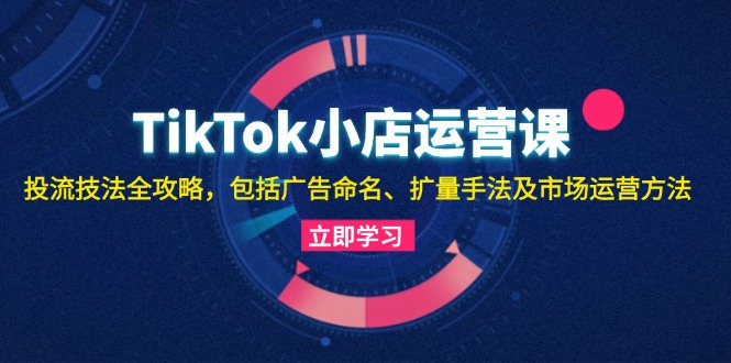 （13063期）TikTok小商店运营课：投流手法攻略大全，包含广告宣传取名 扩量技巧以及市场运营方法-中创网_分享创业资讯_网络项目资源