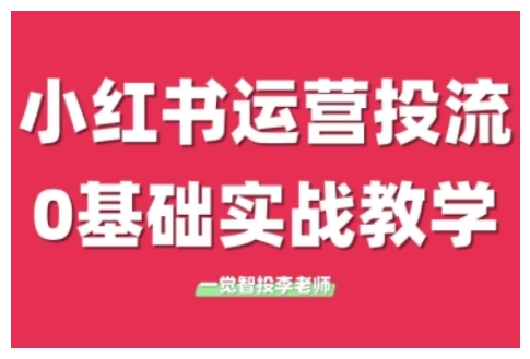 小红书运营投流，小红书广告投放从0到1的实战课，学完即可开始投放-中创网_分享创业资讯_网络项目资源