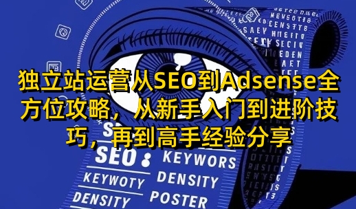 独立站运营从SEO到Adsense全方位攻略，从新手入门到进阶技巧，再到高手经验分享-中创网_分享创业资讯_网络项目资源