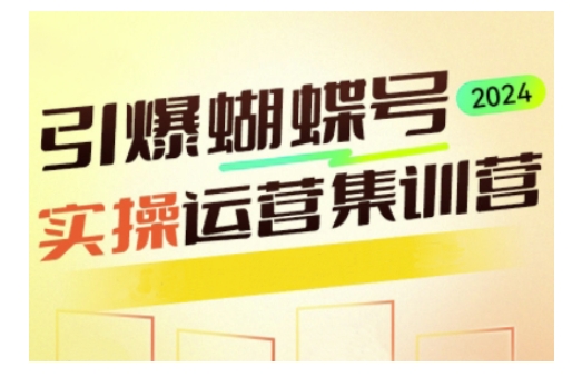 引爆蝴蝶号实操运营，助力你深度掌握蝴蝶号运营，实现高效实操，开启流量变现之路-中创网_分享创业资讯_网络项目资源