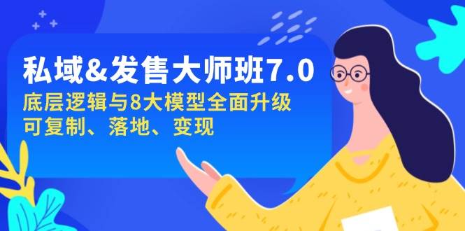 公域&开售-大师班第7期，底层思维与8大模型全新升级 复制推广 落地式 转现-中创网_分享创业资讯_网络项目资源