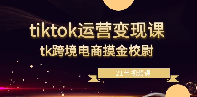 tiktok经营转现课，tk跨境电子商务盗墓者（21节视频课程）-中创网_分享创业资讯_网络项目资源