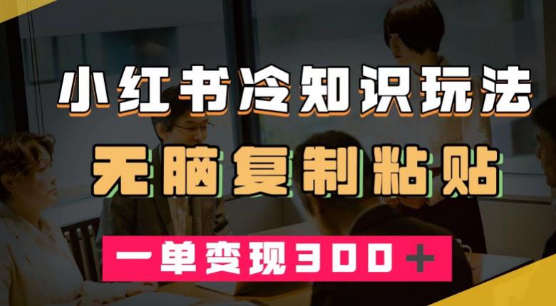 小红书冷知识玩法，无脑复制粘贴，一单变现300＋-中创网_分享创业资讯_网络项目资源