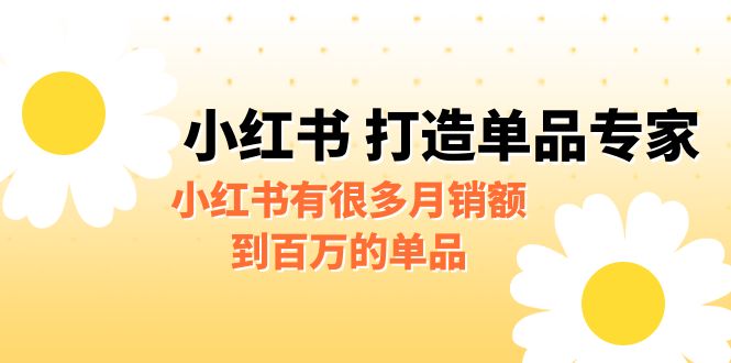 某公众号付费文章《小红书 打造单品专家》小红书有很多月销额到百万的单品-中创网_分享创业资讯_网络项目资源