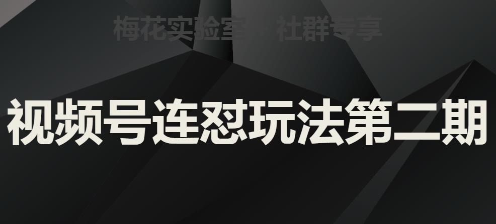 红梅花试验室社群营销微信视频号连怼游戏玩法第二期，实际操作解读全过程-中创网_分享创业资讯_网络项目资源