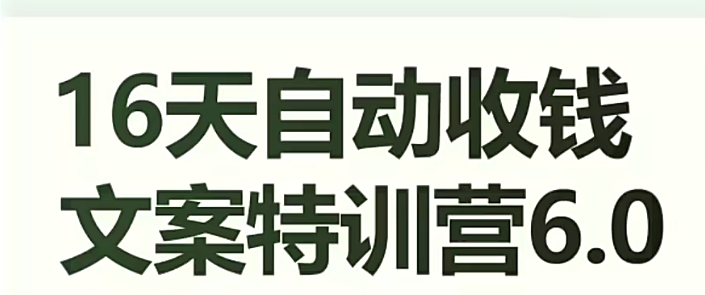 16天全自动收款创意文案夏令营6.0，懂得儿每日全自动咯咯收款-中创网_分享创业资讯_网络项目资源