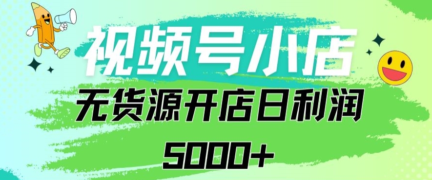 视频号无货源小店从0到1日订单量千单以上纯利润稳稳5000+【揭秘】-中创网_分享创业资讯_网络项目资源