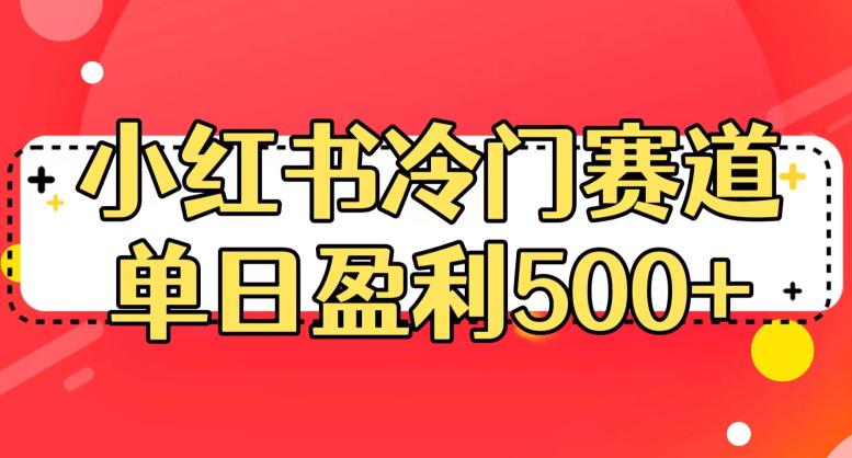 小红书冷门赛道，单日盈利500+【揭秘】-中创网_分享创业资讯_网络项目资源