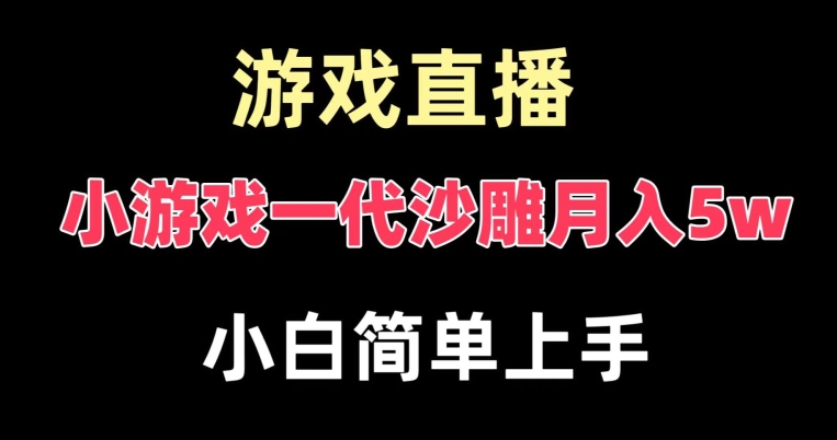 玩小游戏一代沙雕月入5w，爆裂变现，快速拿结果，高级保姆式教学【揭秘】-中创网_分享创业资讯_网络项目资源